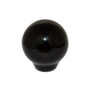 Image of BQ Black Porcelain effect Classic Cabinet pull D33 mm