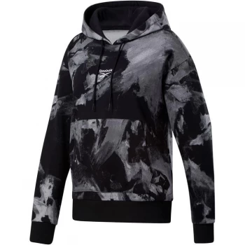 Image of Reebok Meet You There AOP Tie Dye Hoody Womens - Black