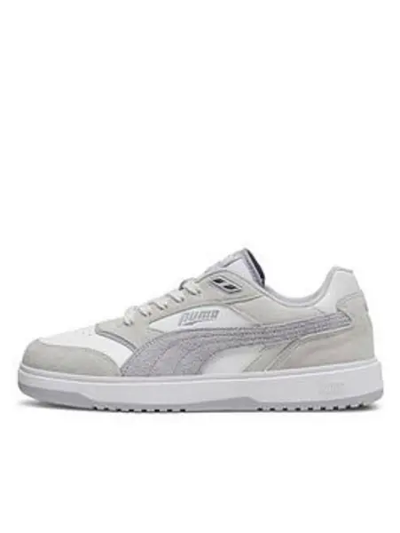 Image of Puma White - Cool Light Gray - Gray Fog Doublecourt Prm Trainers