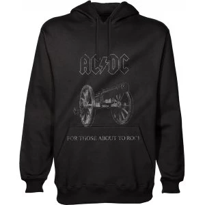Image of AC/DC About to Rock Mens Medium Hoodie - Black