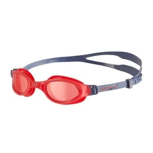 Image of Speedo Futura Plus Goggles Grey/Red Junior