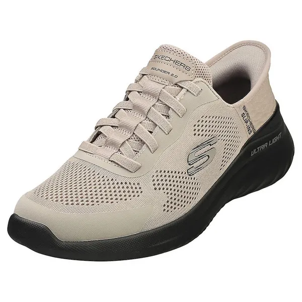 Image of Skechers Slip-Ins: Bounder 2.0 - Emerged Slip On Trainers 8 (42) Beige 12585104280