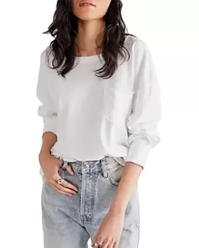 Image of Free People Cotton Fade Into You Long Sleeve Top