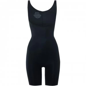 Image of SPANX Power Conceal Her Open Bust Mid Thigh Bodysuit - Black