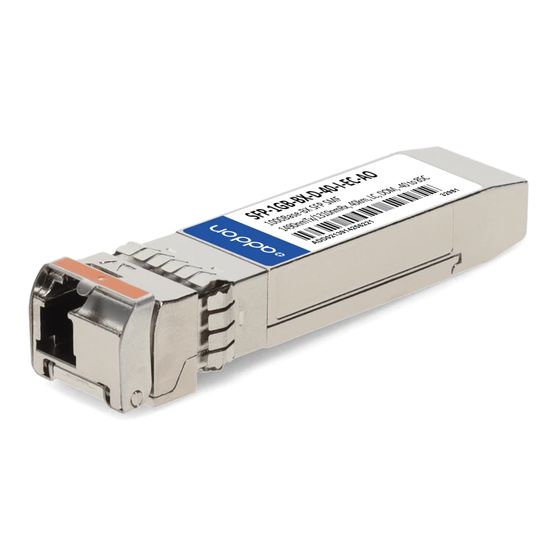 Image of AddOn Networks SFP-1GB-BX-D-40-I-EC-AO network transceiver module Fibe