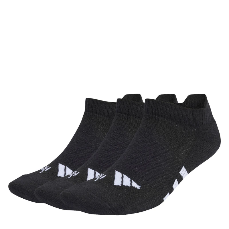 Image of adidas PRF CUSH LOW 3P womens Sports socks in Black