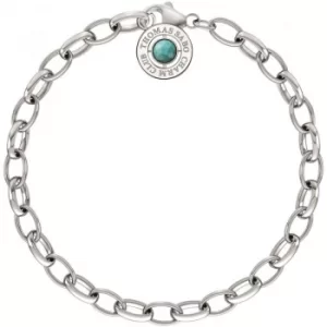Image of Ladies Thomas Sabo Sterling Silver Summer Charm Bracelet 14.5cm