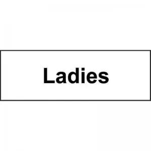 Image of Ladies&rsquo; Sign; Self-Adhesive Vinyl; 300mm x 100mm