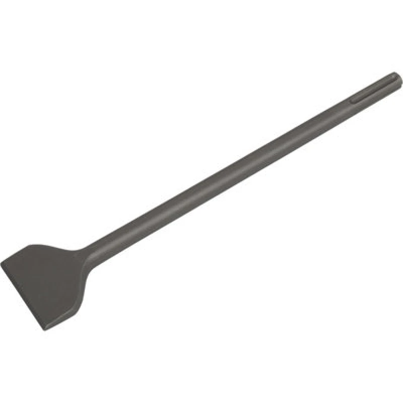 Image of Loops 75 x 400mm Wide Impact Chisel - SDS Max Shank - Demolition Breaker Steel Chisel Metallics