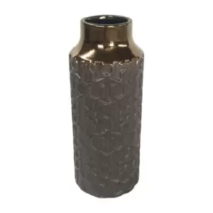 Image of Premier Housewares Zircon Ceramic Vase Metallic - Large