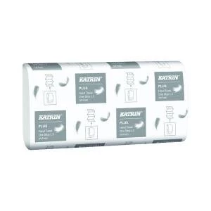 Image of Katrin M-Fold Plus Hand Towels 3-Ply White Pack of 1890 344020