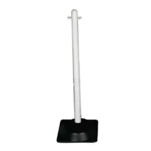 Image of Slingsby Post White Freestanding Square Rubber Base