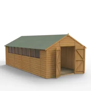 Image of Forest Garden 20X10 Ft Apex Shiplap Wooden Shed With Floor - Assembly Service Included