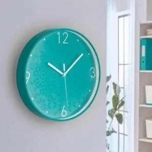 Image of Leitz WOW Silent Wall Clock. 29 cm. Ice blue.
