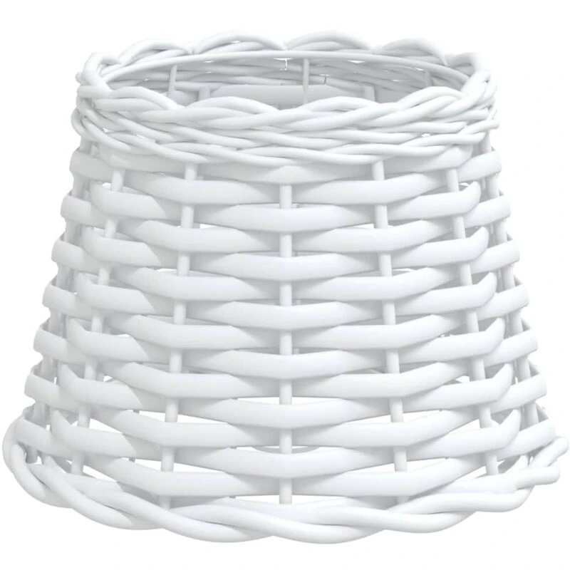 Image of VIDAXL Lamp Shade White Ø20x15cm Wicker vidaXL 8720845803544