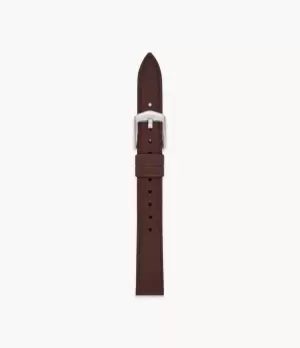 Image of Fossil Women 14mm Dark Brown Eco Leather Strap