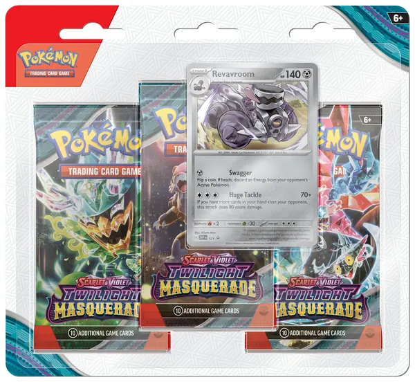 Image of Pokemon Pokemon TCG Scarlet & Violet Twilight Masquerade - Pack of 3