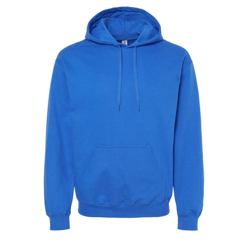 Image of Gildan Mens Softstyle Fleece Midweight Hoodie in Blue Size: Small Blue Male S