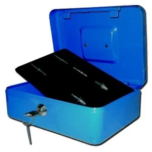 Image of Blue Heavy Sheet Steel Cash Box