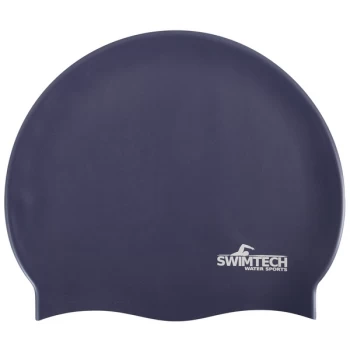 Image of SwimTech Silicone Swim Cap - Navy
