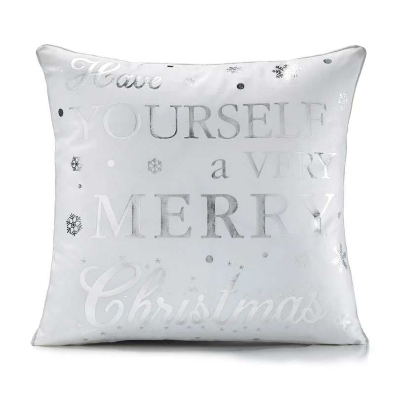 Image of Alan Symonds Have Yourself Christmas Cushion White unisex 45x45cm