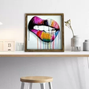 Image of MZM213 Multicolor Decorative Framed MDF Painting