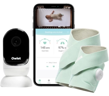 Image of OWLET Duo Plus Baby Monitor Bundle - Mint
