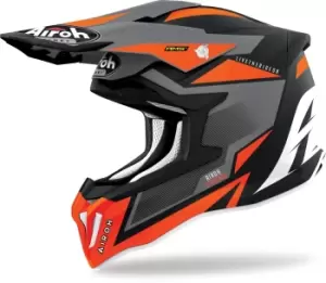 Image of Airoh Strycker Axe Carbon Motocross Helmet, orange, Size S, orange, Size S