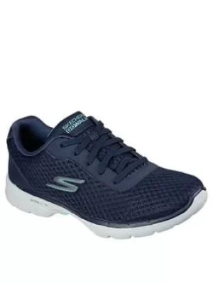 Image of Skechers Go Walk 6 Iconic Vision Trainers, Navy, Size 5, Women