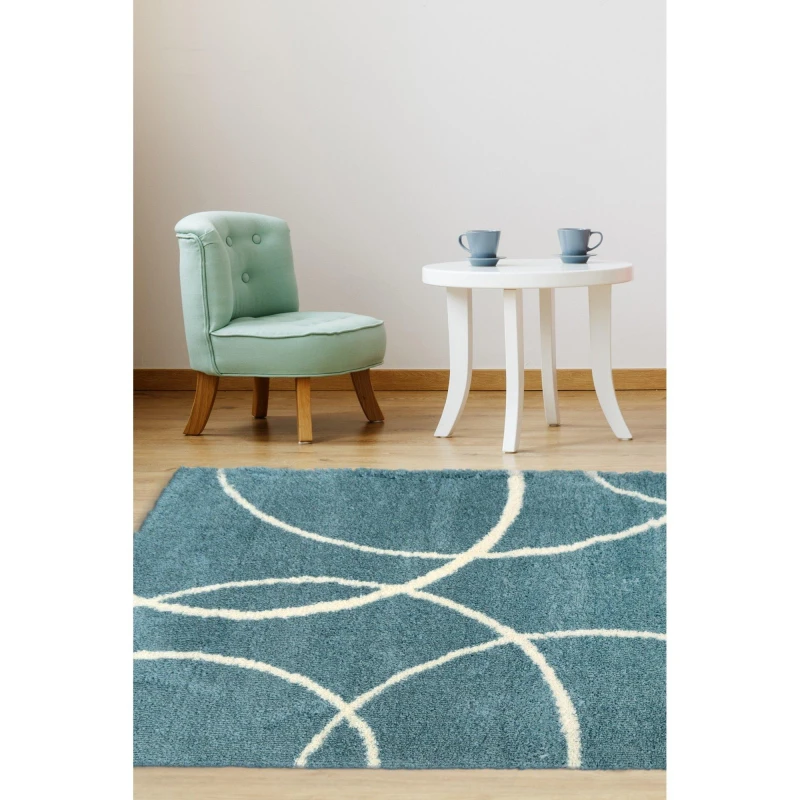Image of Snug Bubbles Blue Ivory 160X230cm Rug, Blue I110A-SG013 160