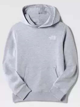 Image of Boys, The North Face Kids Everyday Hoodie - Light Grey Heather, Light Grey Heather, Size Xs=6 Years