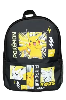 Image of Pokemon Anime Pikachu Backpack - Black