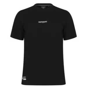 Image of Superdry Micro Logo T Shirt - Black