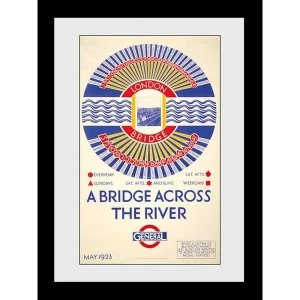 Image of Transport For London London Bridge 60 x 80 Framed Collector Print