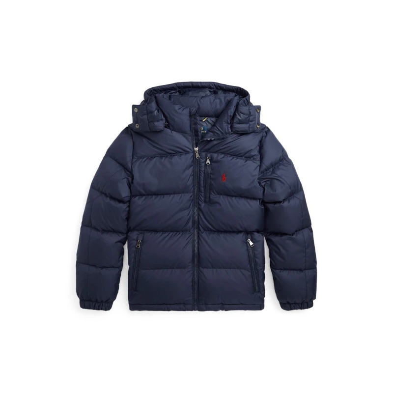 Image of Polo Ralph Lauren Kids Insulated Weather Resistant Medium Puffer Jacket Newport Navy male 7Y/S