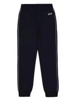 Image of Hugo Boss Classic Logo Cuffed Sweatpants Navy Size 6 Years Kids