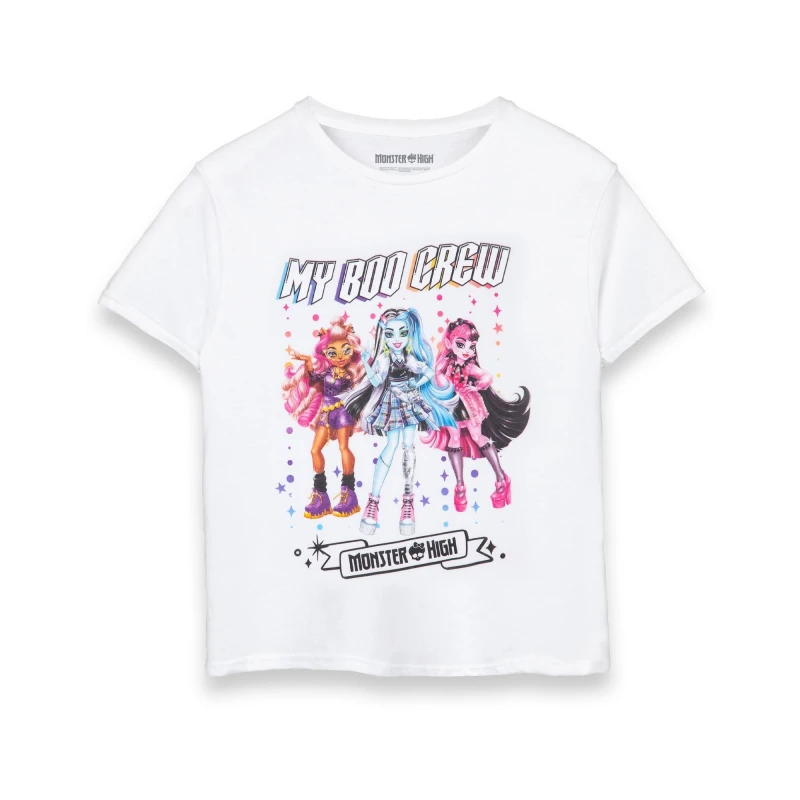 Image of Monster High Short Sleeved T-Shirt White female