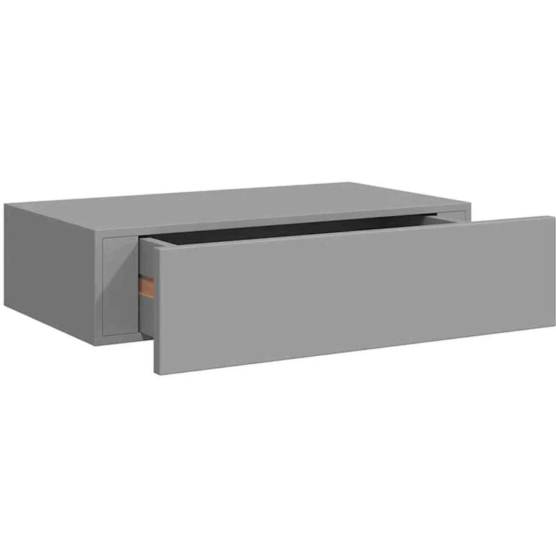 Image of VIDAXL Wall-mounted Drawer Shelf Grey 40x23.5x10cm mdf Vidaxl 8720286418703