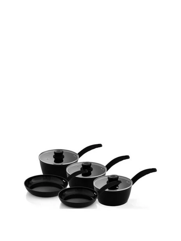 Image of Swan Swan Stealth Saucepan and Frying Pan Set QC58401