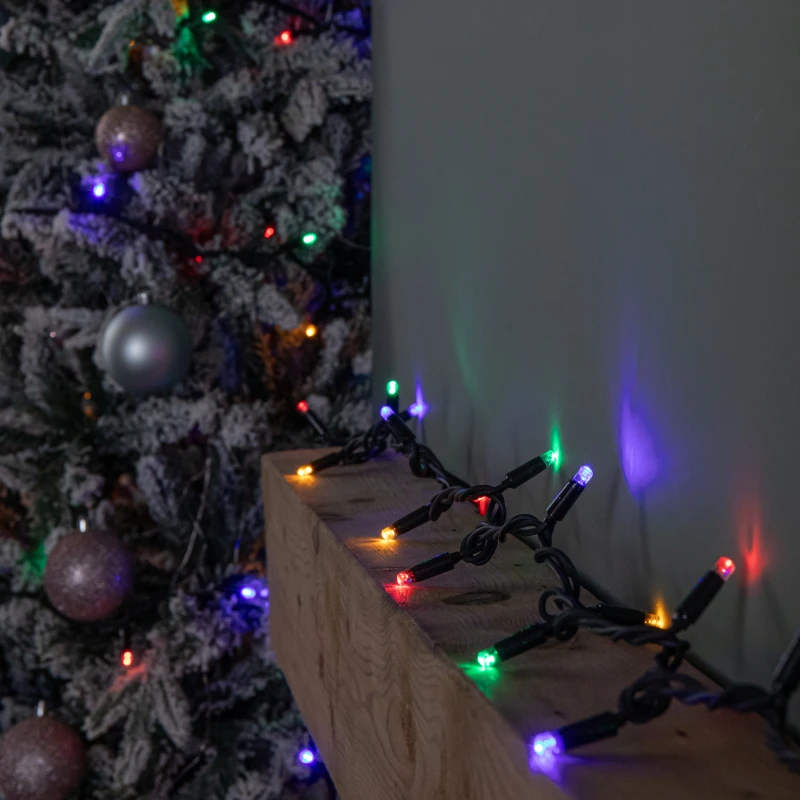 Image of 24m Set of 300 Connectable String Lights with Multi-Coloured LEDs