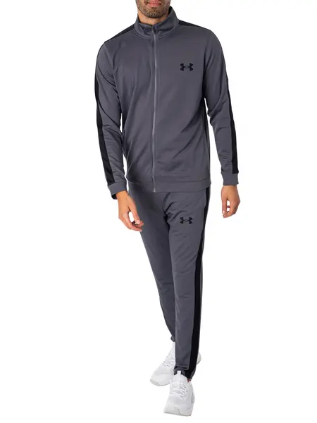 Image of Under Armour Knit Tracksuit Pitch Grey / Black L