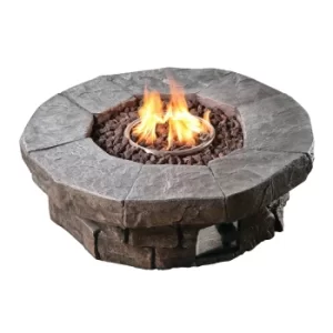 Image of Peaktop HF11802AA UK Gas Fire Pit With Cover