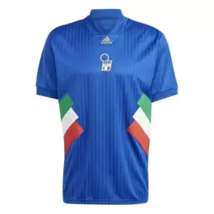 Image of adidas Italy Icon Retro Shirt Mens - Blue
