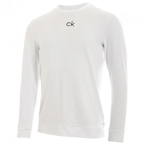 Image of Calvin Klein BASELAYER WITH CK CHEST PRINT - White - XL