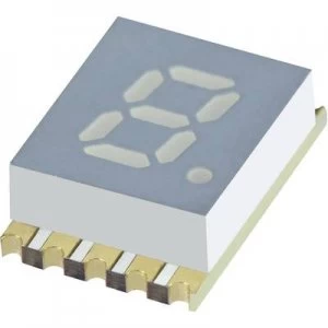 Image of Seven segment display Yellow 5.08mm 1.95 V No. of digits 1