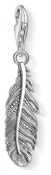Image of Thomas Sabo Ethnic Feather Sterling Silver Charm 1559-637-21 Jewellery