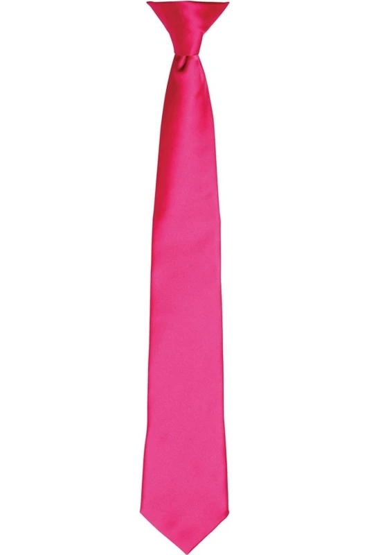 Image of Premier Premier Satin Tie in Pink Pink One Size Unisex 5063470360536