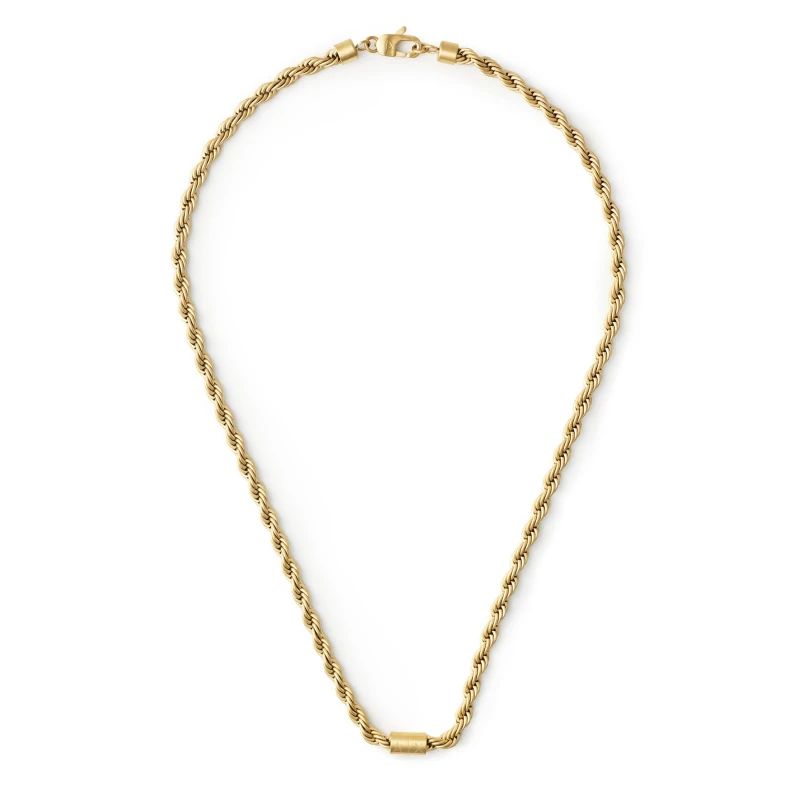 Image of Armani Exchange AXG0126710 Mens Gold-Tone Stainless Steel Jewellery