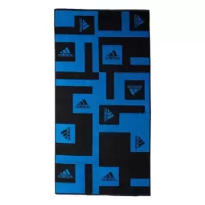 Image of adidas Branded Must-Have Towel Unisex - Black / Blue Rush