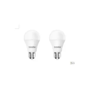 Image of 9W LED A60 Ball Bulb E27 Daylight 6500K (Pack of 2)